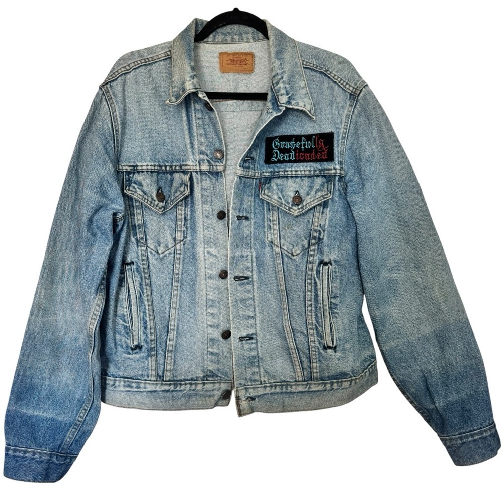 Levi's Vintage 80’s Denim Trucker Jacket with Grateful Dead Patches XL